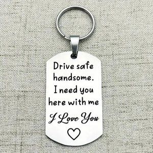 Keychain Bag Charm Drive Safe Handsome I Love You Purse Love Couples Boyfriend